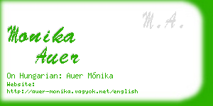 monika auer business card